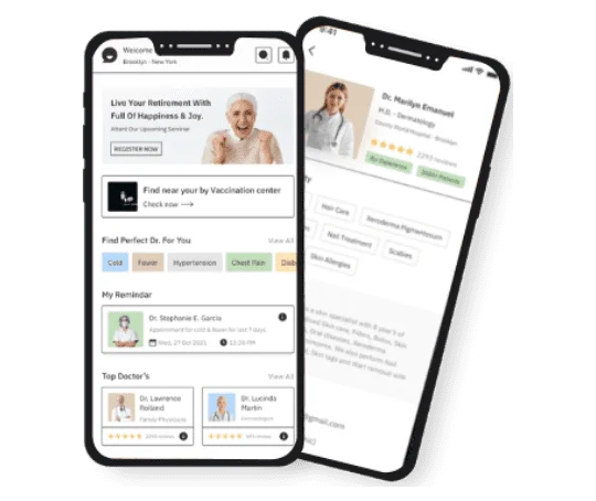 medical app mock